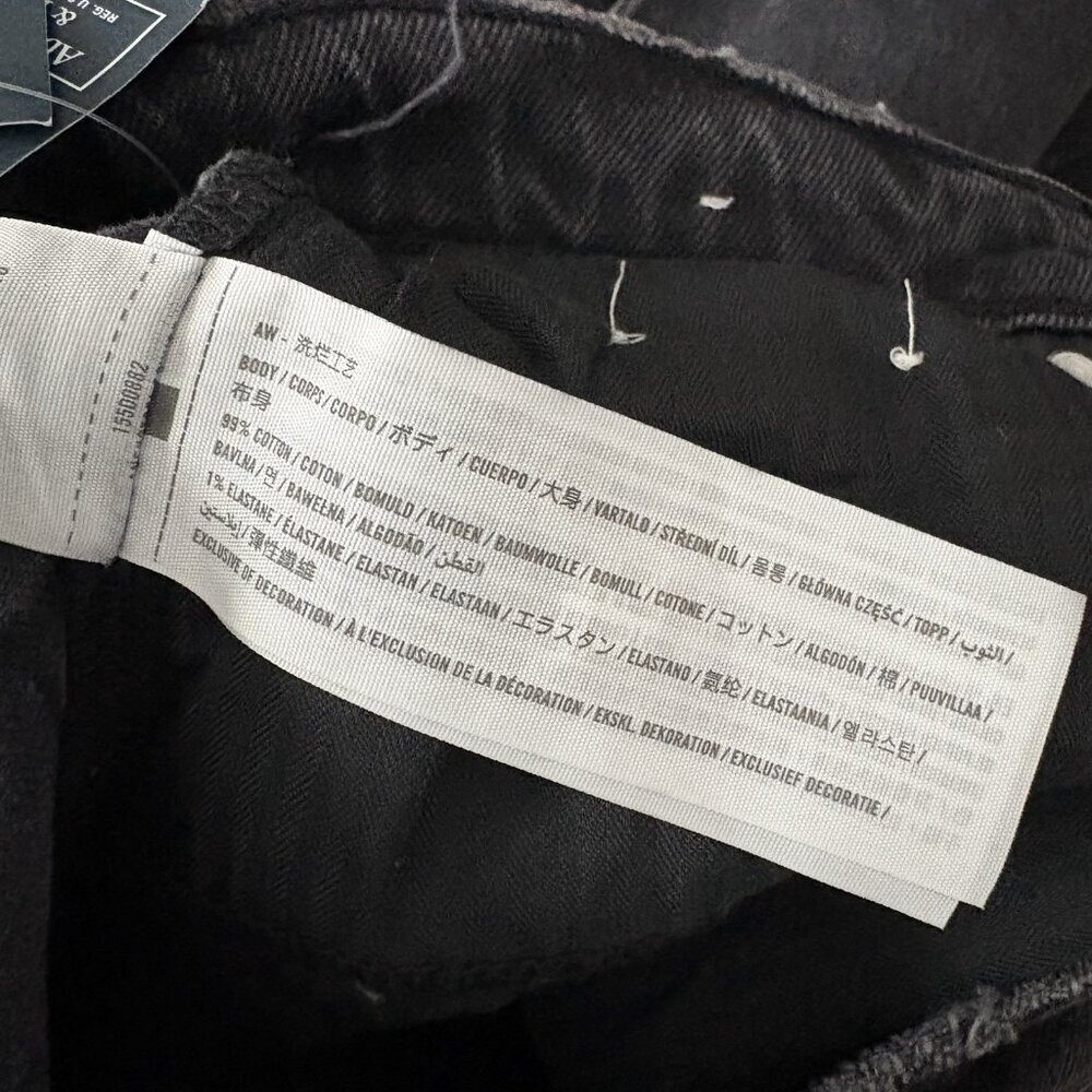 Abercrombie & Fitch Women 29/8XS Black Distressed The Dad High Rise Jeans NWT - Picture 15 of 16